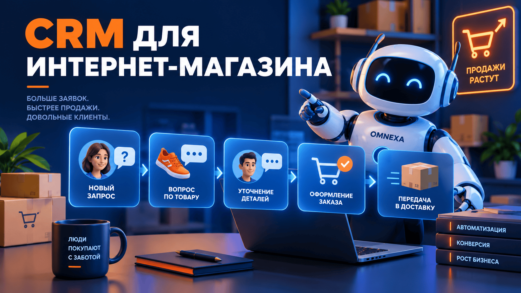 CRM для интернет-магазина: как вести обращение от вопроса до заказа