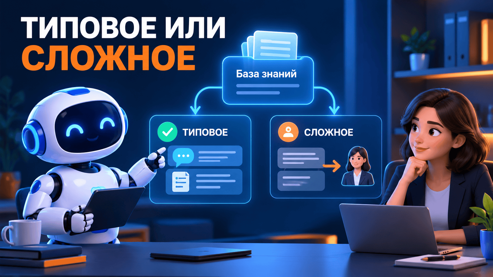 Как разделить типовые и сложные вопросы клиентов в базе знаний ИИ-продавца