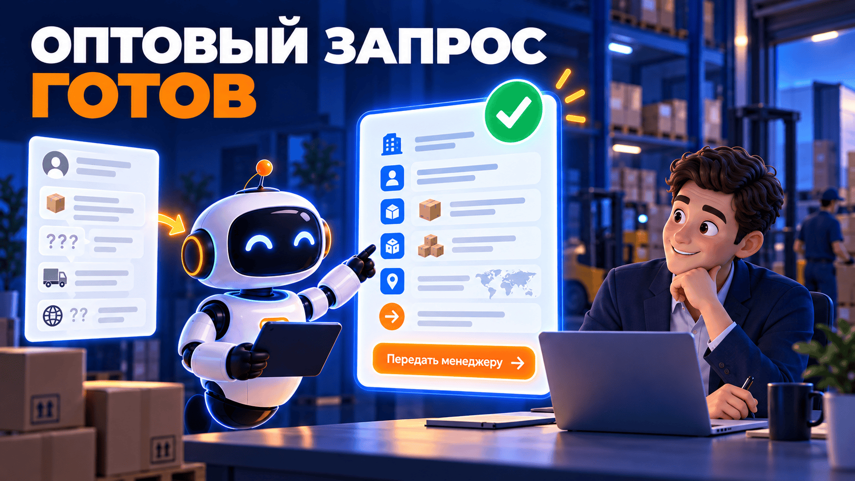 ИИ для оптовых продаж: как собирать запрос клиента до подключения менеджера