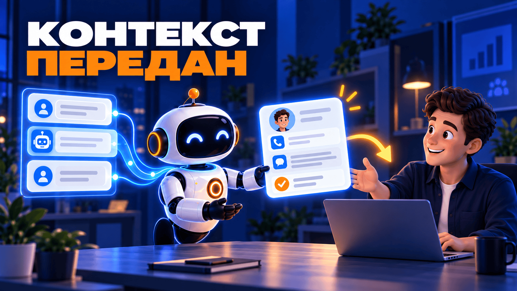 Как настроить передачу клиента менеджеру без потери контекста диалога