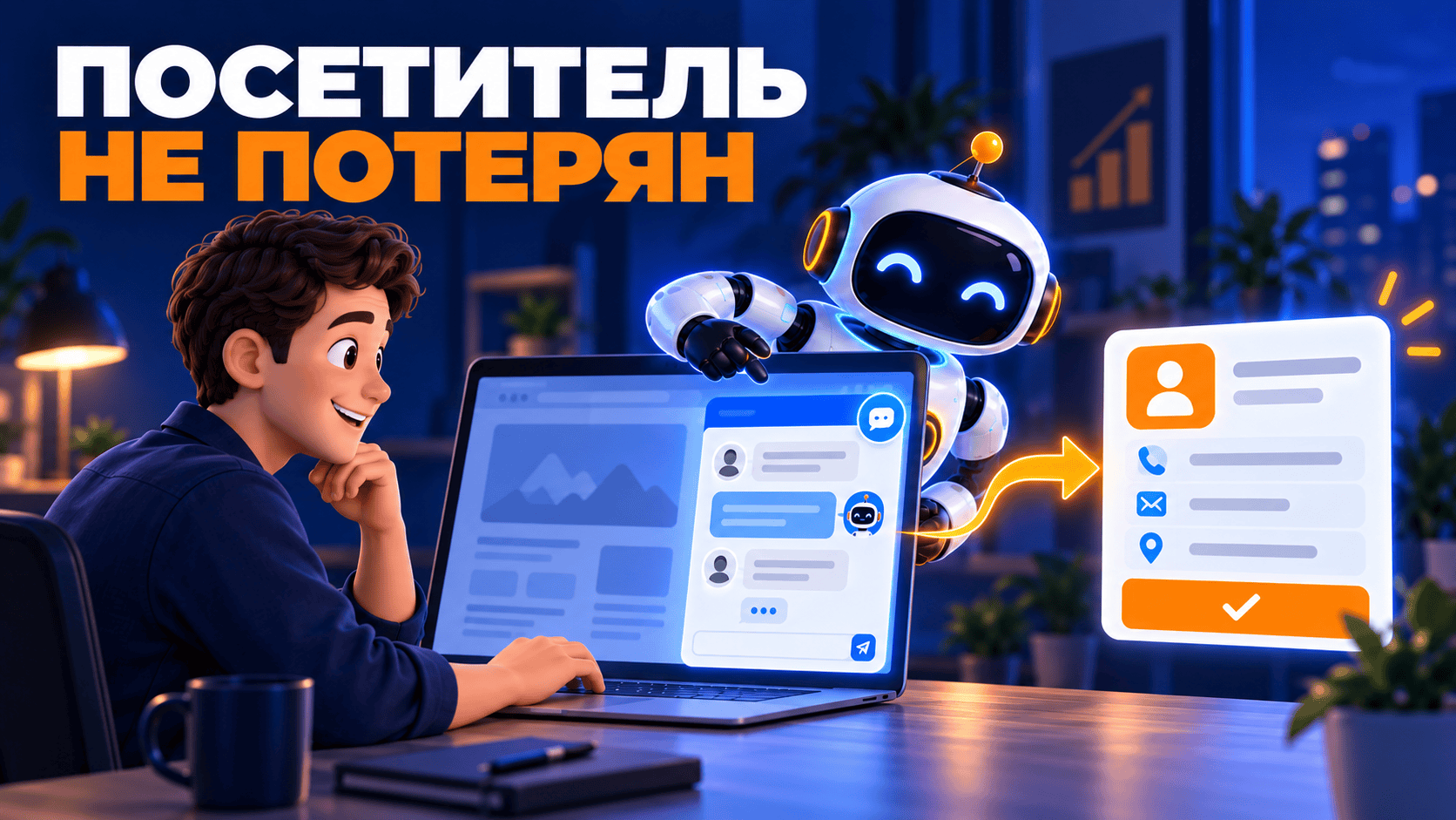 Виджет на сайт для заявок: как помочь посетителю до подключения менеджера