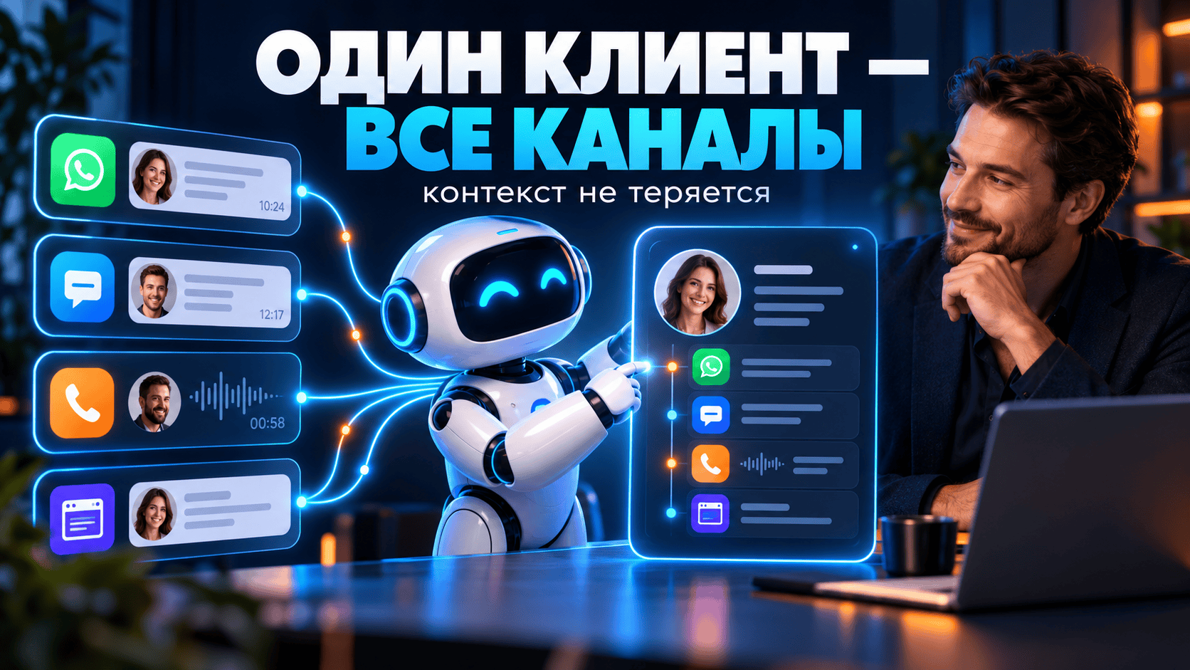 Один клиент — все каналы: как ИИ сохраняет контекст разговора