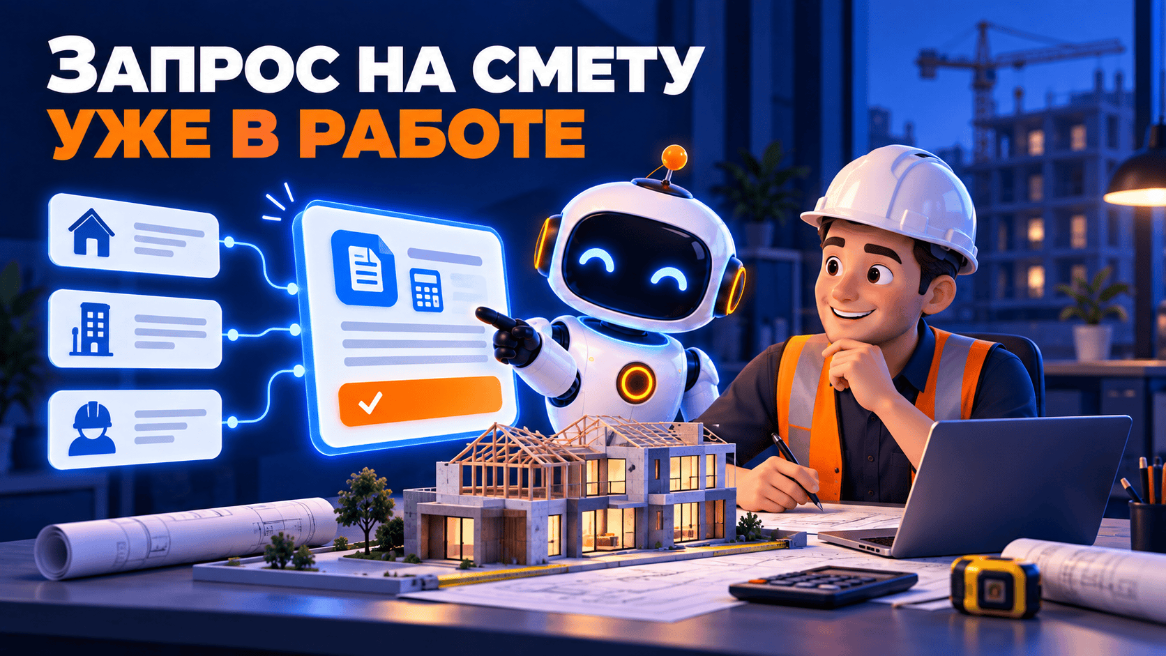 ИИ для строительной компании: как быстрее отвечать на запросы сметы и расчёта